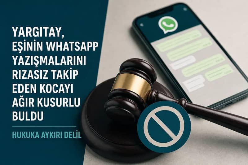 Yargıtay, eşinin WhatsApp yazışmalarını rızasız takip eden kocayı ağır kusurlu buldu
