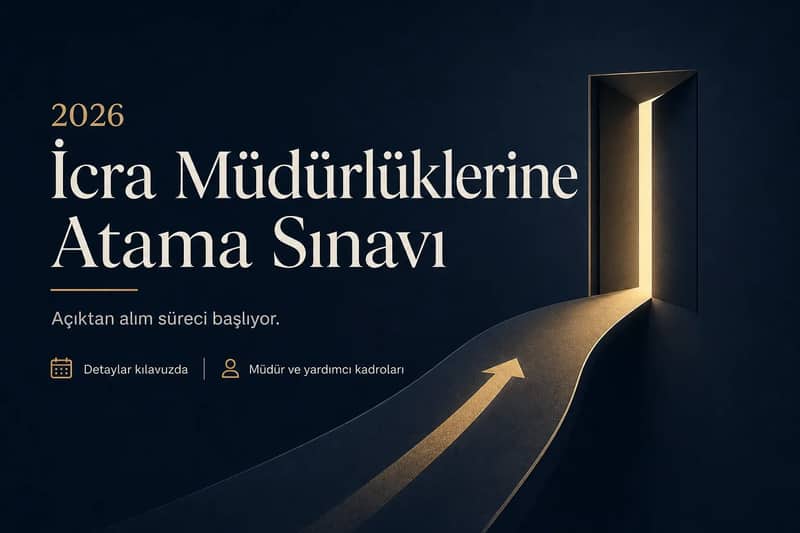 2026 İcra Müdürlüğü Sınavı: Adalet Bakanlığı Duyurusu Yayımlandı