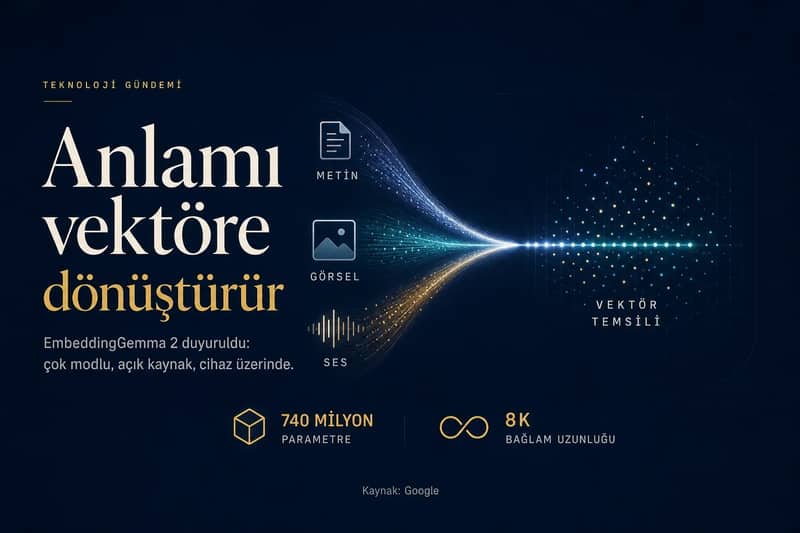 EmbeddingGemma 2: Google'dan Açık Kaynaklı Gömme Modeli