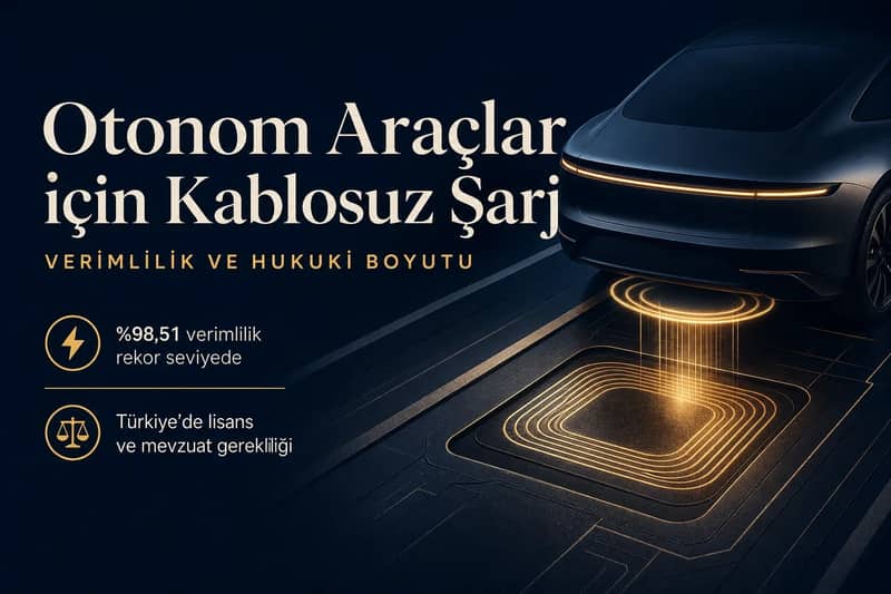 Otonom Araçlar İçin Kablosuz Şarj Teknolojisi ve Hukuki Boyutu