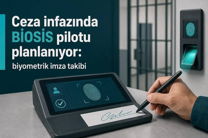 Ceza infazında BİOSİS pilotu planlanıyor: biyometrik imza takibi
