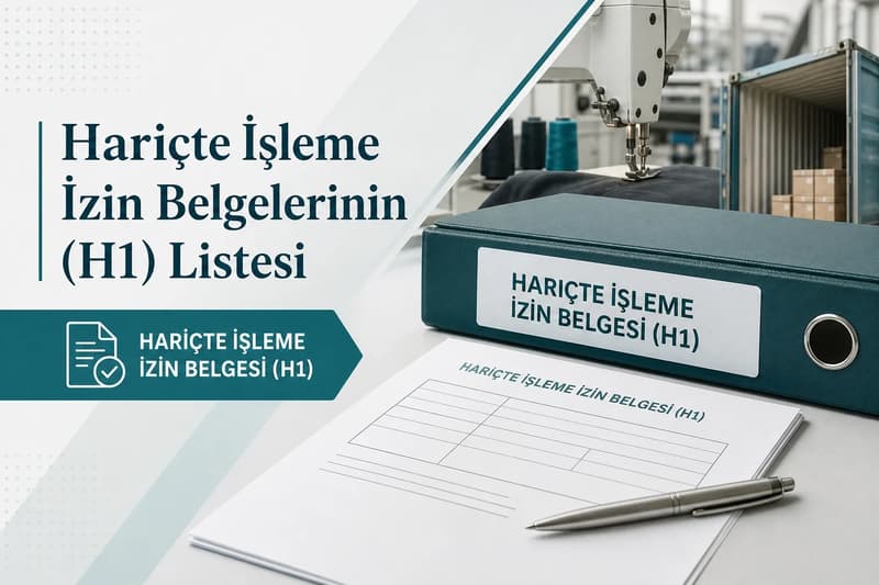 Dış ticaret izin belgesi kayıt alanlarını temsil eden sade bir illüstrasyon
