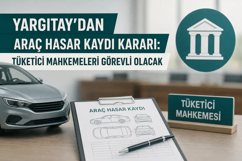 Araç sahibi, sigorta şirketi ve mahkeme ilişkisini gösteren temsili bir illüstrasyon