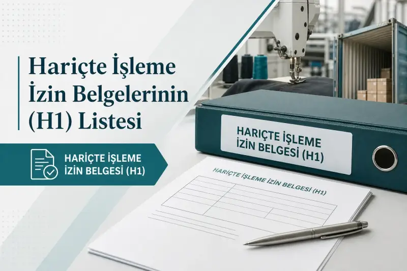 2026 Hariçte İşleme İzin Belgelerinin (H1) Listesi