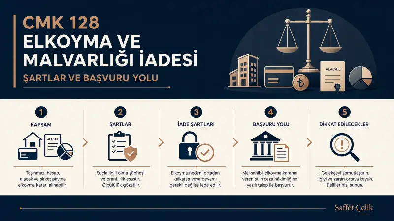 CMK 128 elkoyma ve malvarlığı iadesi: Şartlar ve Başvuru Yolu