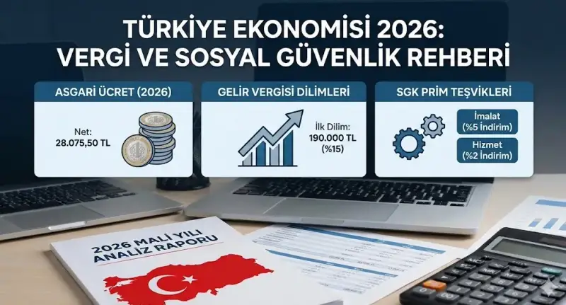 2026 Asgari Ücret, Vergi Dilimleri ve SGK İndirimi Rehberi
